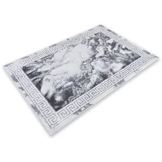 Dywan szary ze srebrem