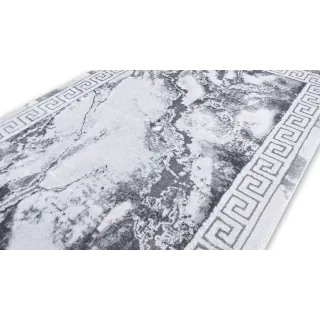 Dywan szary ze srebrem