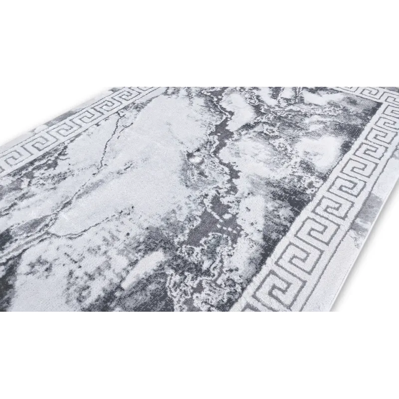 Dywan szary ze srebrem