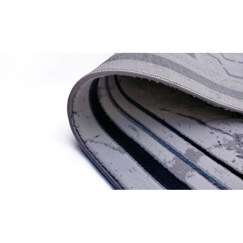 Dywan szaro-kremowy z granatem