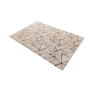 Dywan beżowy ze złotem