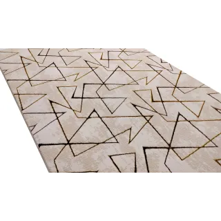 Dywan beżowy ze złotem