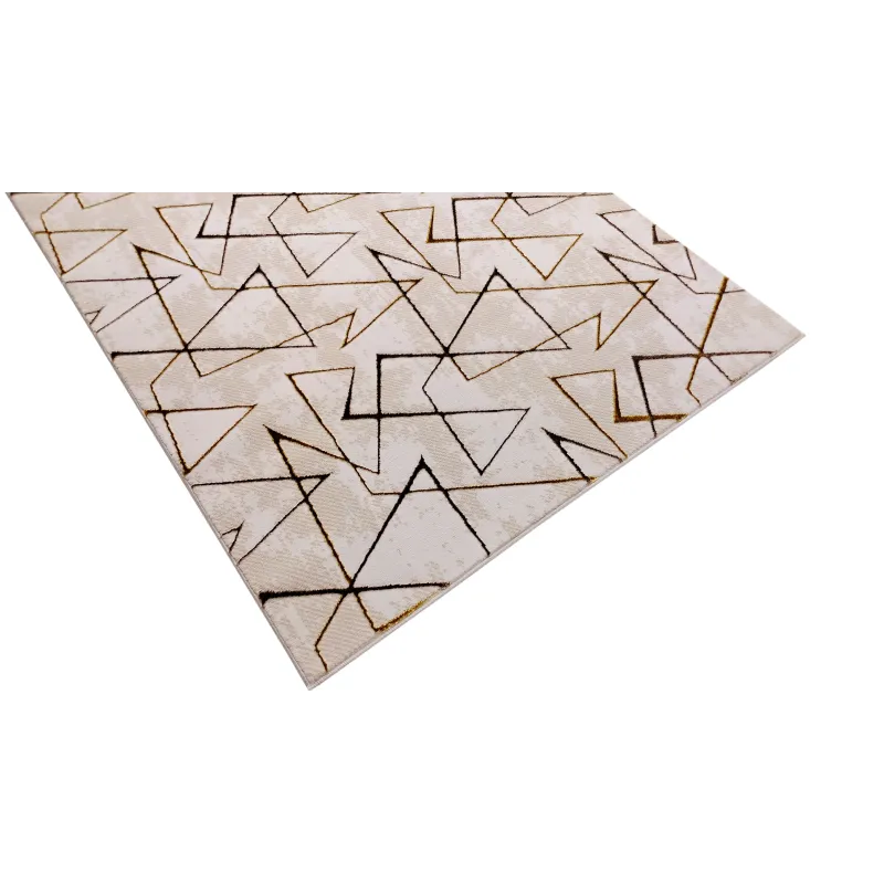 Dywan beżowy ze złotem