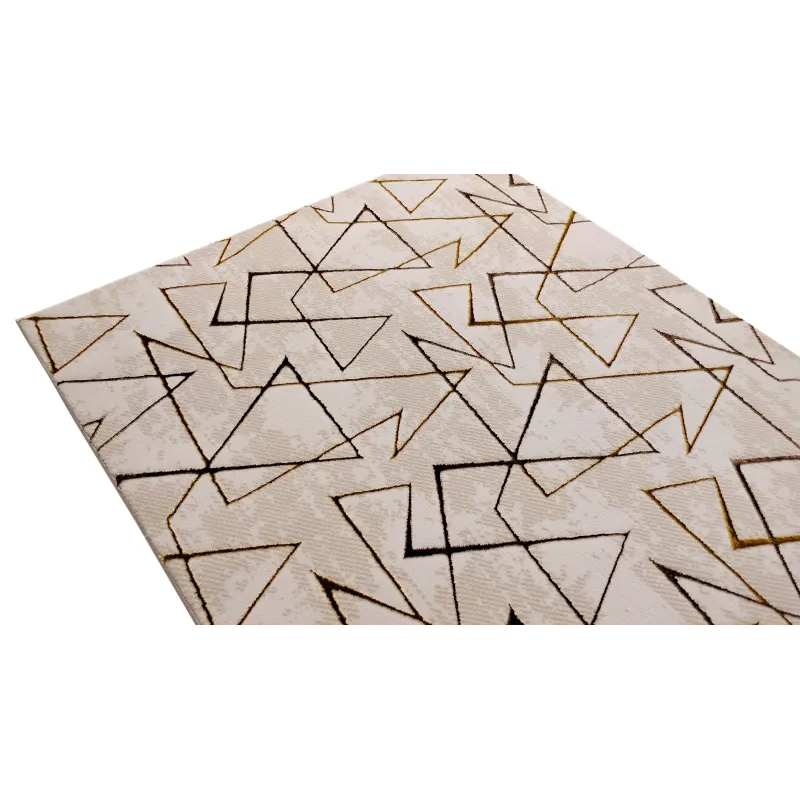 Dywan beżowy ze złotem