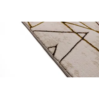 Dywan beżowy ze złotem