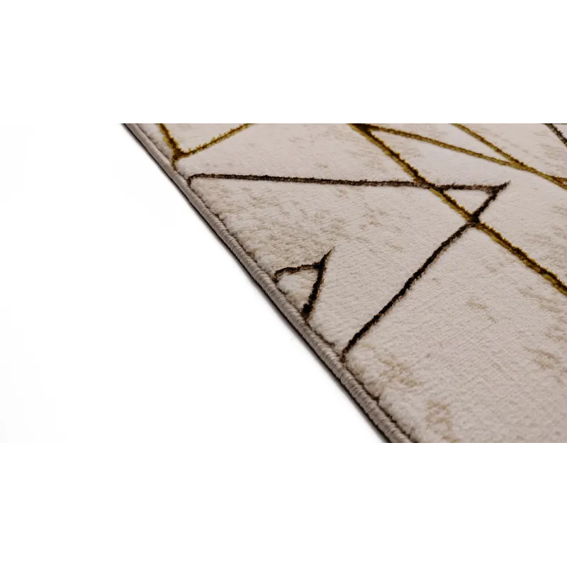 Dywan beżowy ze złotem