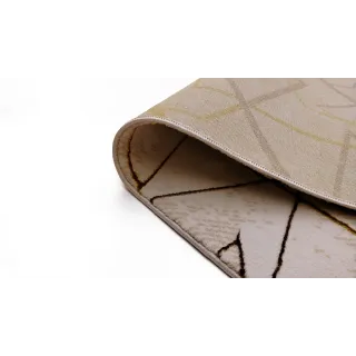 Dywan beżowy ze złotem