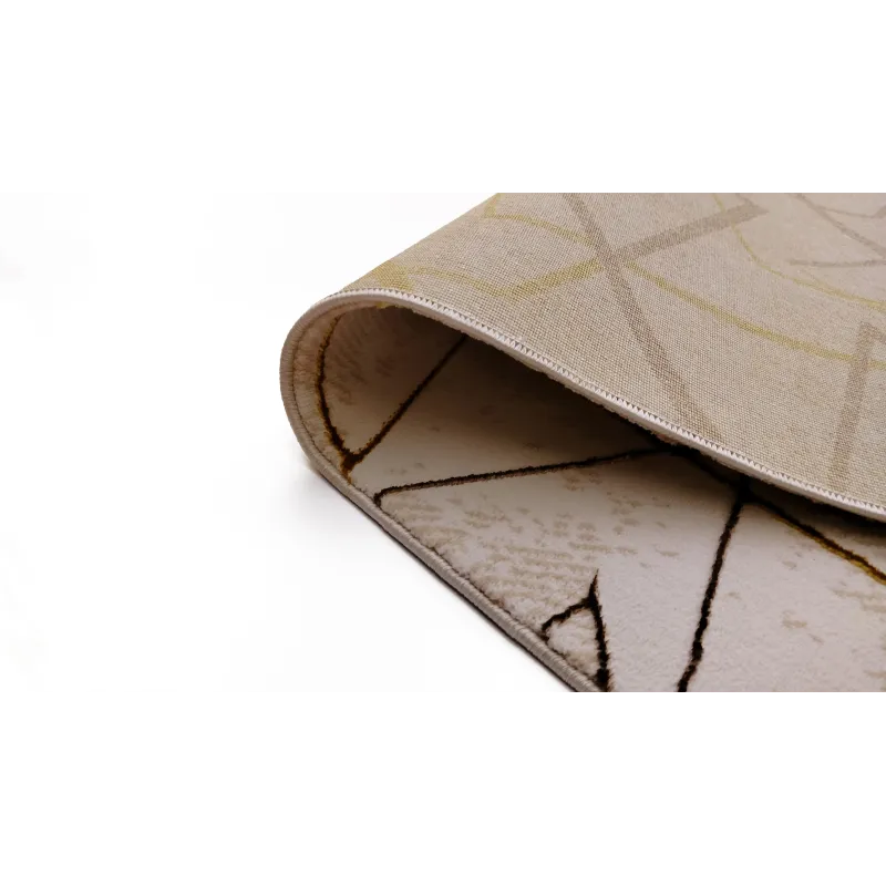 Dywan beżowy ze złotem