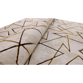 Dywan beżowy ze złotem