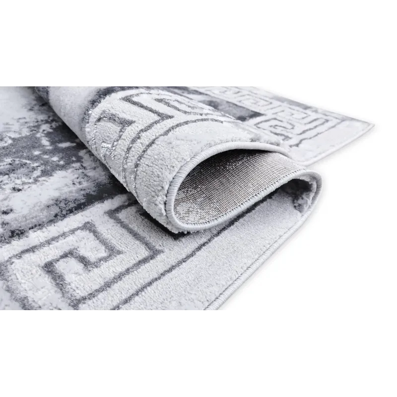 Dywan szary ze srebrem