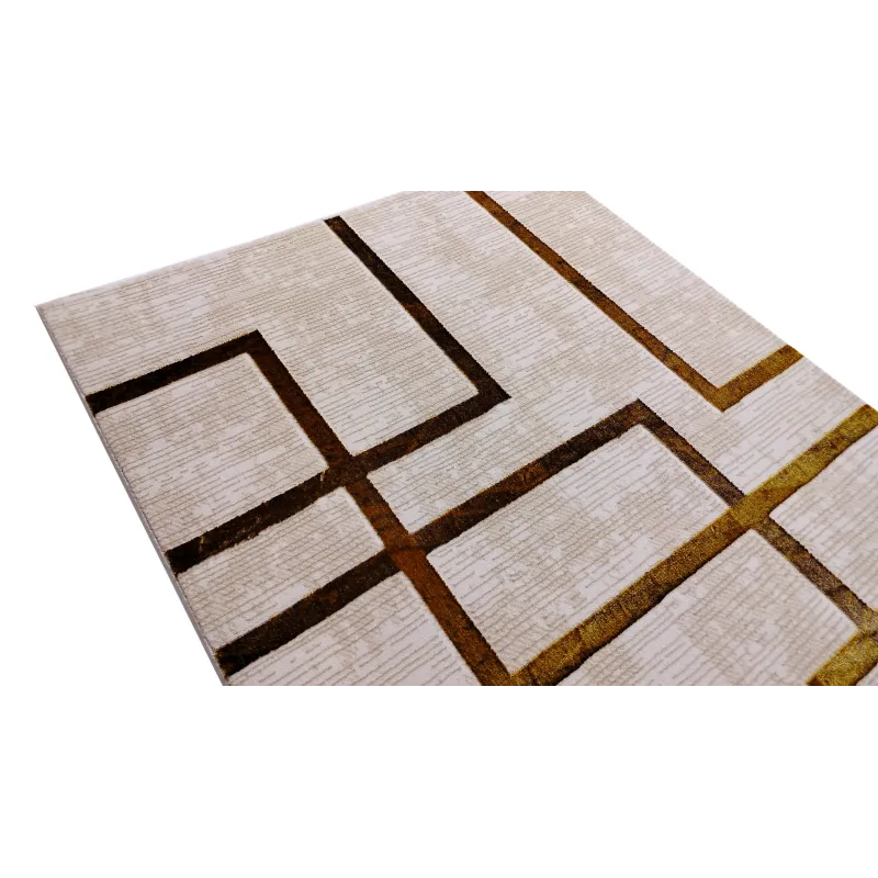 Dywan beżowy ze złotem