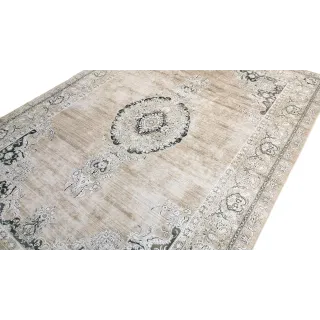 Dywan klasyczny beżowy antypoślizgowy