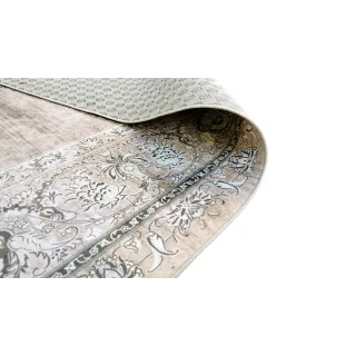 Dywan klasyczny beżowy antypoślizgowy