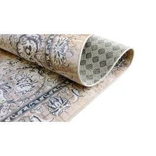 Dywan klasyczny beżowy antypoślizgowy