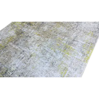 Dywan beton z żółtym