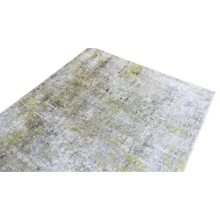 Dywan beton z żółtym