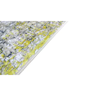 Dywan beton z żółtym