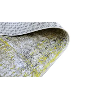 Dywan beton z żółtym