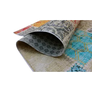 Dywan antypoślizgowy ornament kolorowy